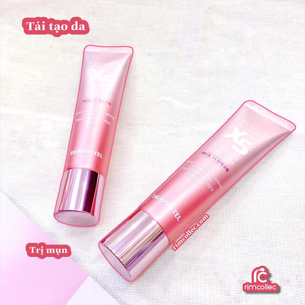 Kem Trẻ Hoá Da Retinol X5 Elastin 0,1% Cream Skinpastel 30ml