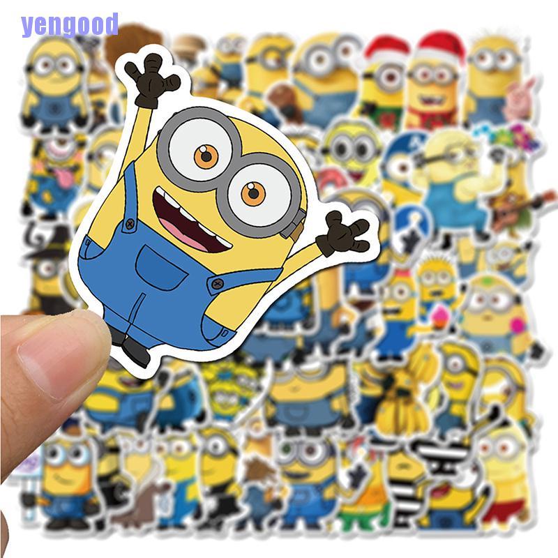 Set 50 miếng dán Minions ngộ nghĩnh trang trí điện thoại
