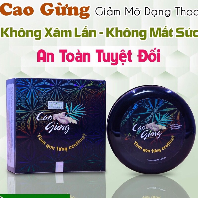 Cao Gừng Tan Mỡ Các Tường Chính Hãng