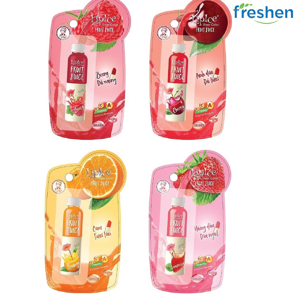 Son dưỡng có màu Lipice Sheer Color Fruit Juice 4g