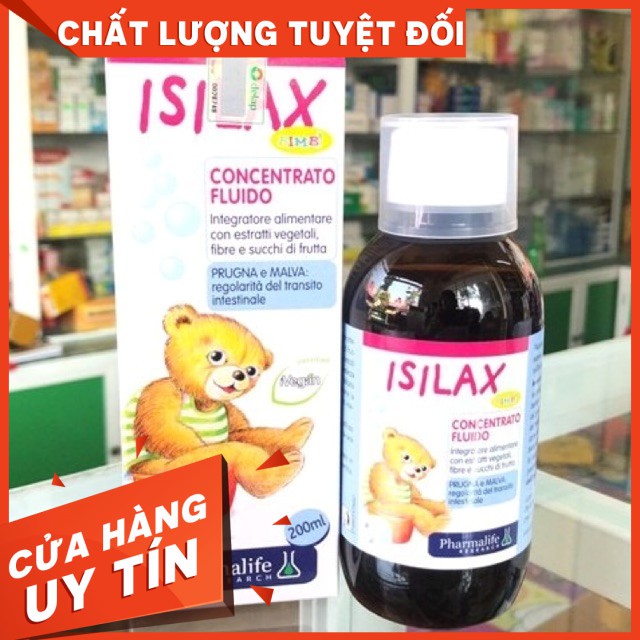 Siro Uống Fitobimbi Isilax men chất Xơ, Giúp Nhuận Tràng, Ngăn Ngừa Táo Bón Ở Trẻ Nhỏ Chai 200ml
