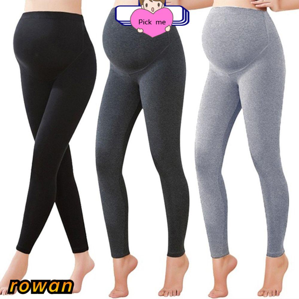 Quần Legging Lưng Cao Ôm Dáng Màu Trơn Thời Trang Cho Mẹ Bầu