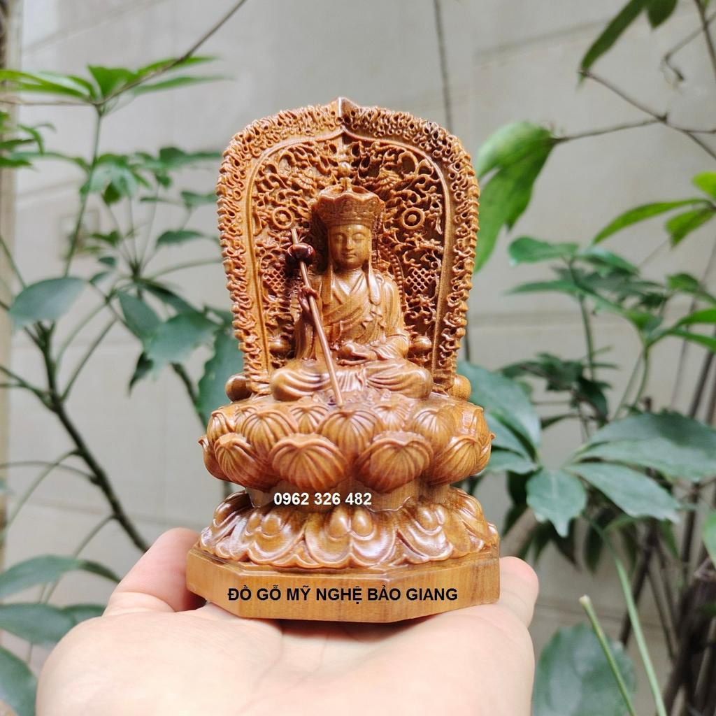 Tượng phật Ta bà (sa bà) tam Thánh khắc 3 mặt gỗ bách thơm