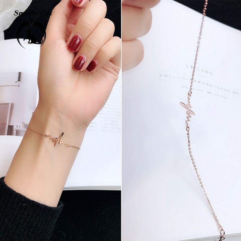 Vòng Đeo Tay Hình Nhịp Tim Đơn Giản Cho Nữ | BigBuy360 - bigbuy360.vn