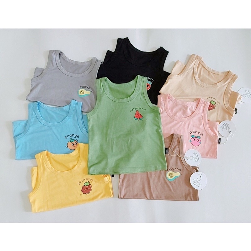 sale áo ba lỗ thun lạnh bé trai bé gái
