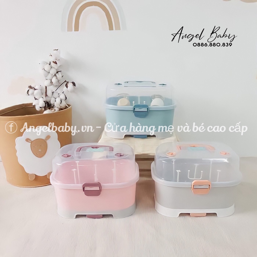 Khay Úp Bình Sữa Jupin Cao Cấp Có Van Thoát Khí