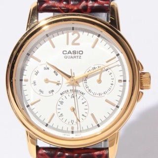 (Legit) Đồng hồ Nam Casio MTP-1174Q máy pin mặt số dây da cao cấp xách tay Nhật Bản