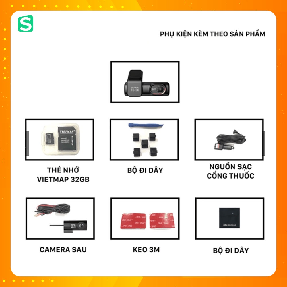 Camera hành trình Vietmap TS-2K - Cảnh báo giao thông bằng giọng nói