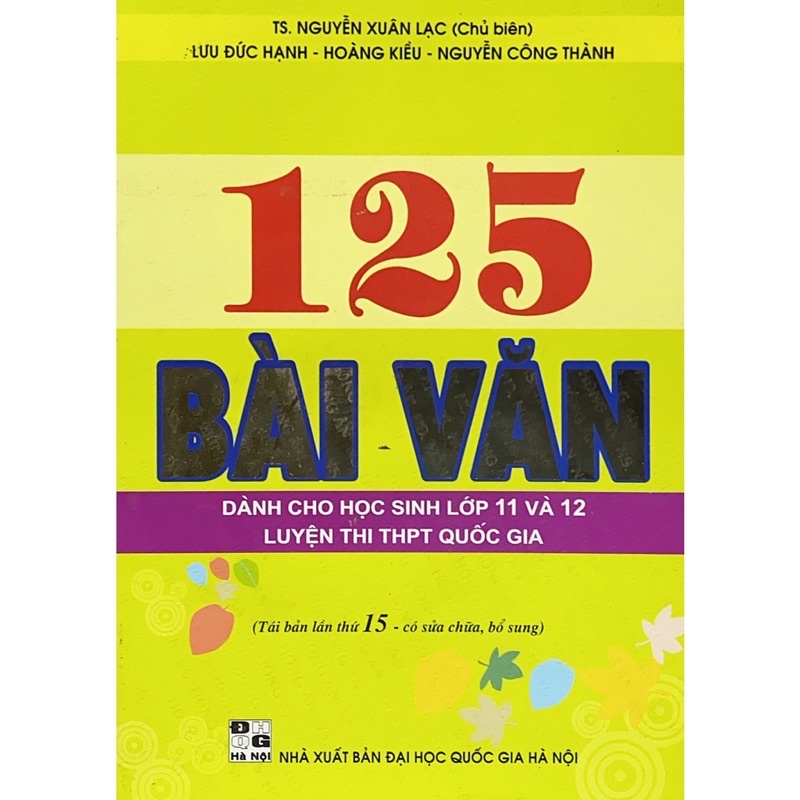 Sách.__.125 Bài Văn ( Bìa Mềm )