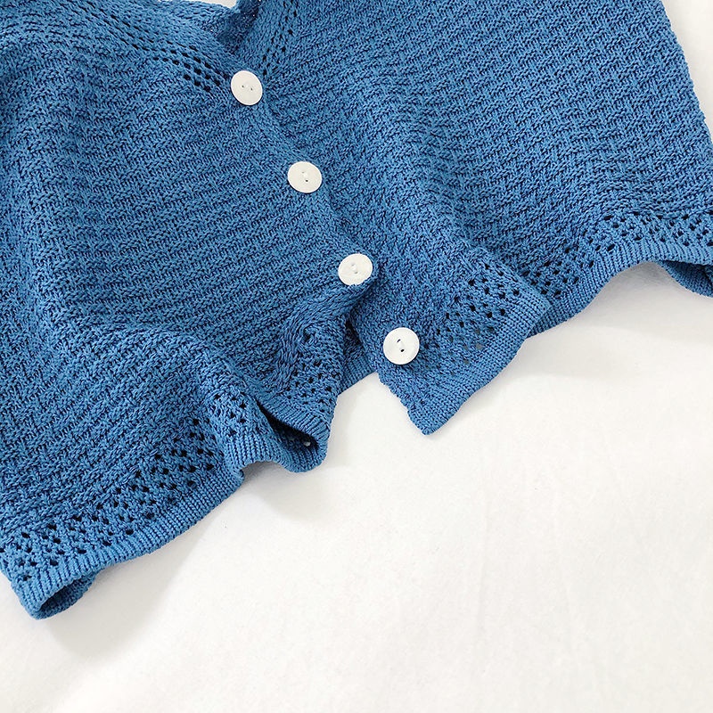 Áo Dệt Kim Sát Nách Cổ Chữ V Thời Trang Cá Tính