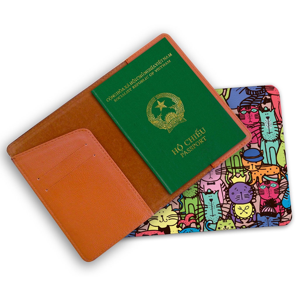 Bao Da Hộ Chiếu / Passport Du Lịch Nam - Nữ  Mèo CUTE - PPT150 STORMBREAKER
