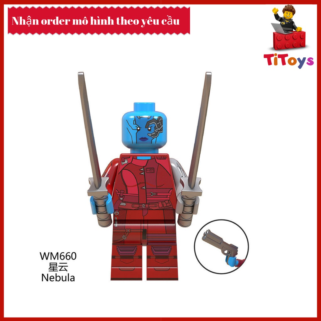 Minifigures siêu anh hùng End Game - Đồ chơi Lắp ghép Xếp hình Non Lego End Game WM6056