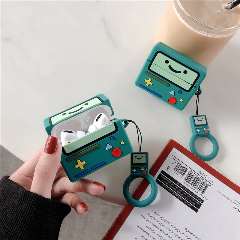 Vỏ Bảo Vệ Hộp Sạc Tai Nghe AirPods Pro Chất Liệu Silicone Họa Tiết Hoạt Hình Adventure Time BMO