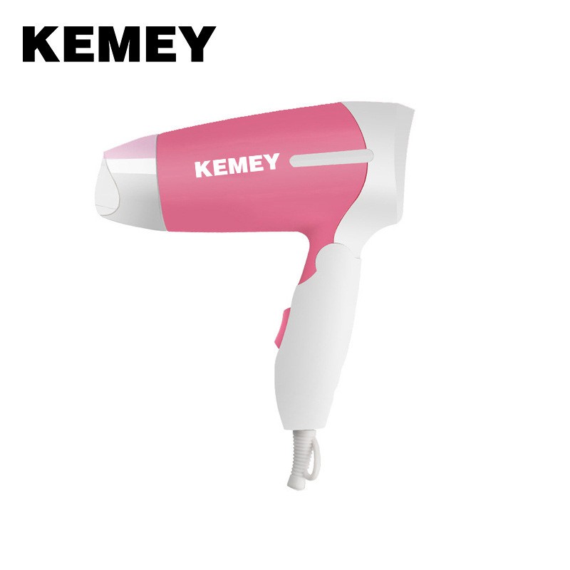 Máy Sấy Tóc Kemei Nhỏ Gọn Sử Dụng Ion Âm Giúp Khô Nhanh Với Tay Cầm Có Thể Gấp Lại 1200W