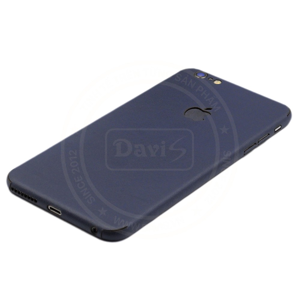 Miếng dán da dán full viền cho iphone 6/6s Plus, làm từ da thật cao cấp - Davis