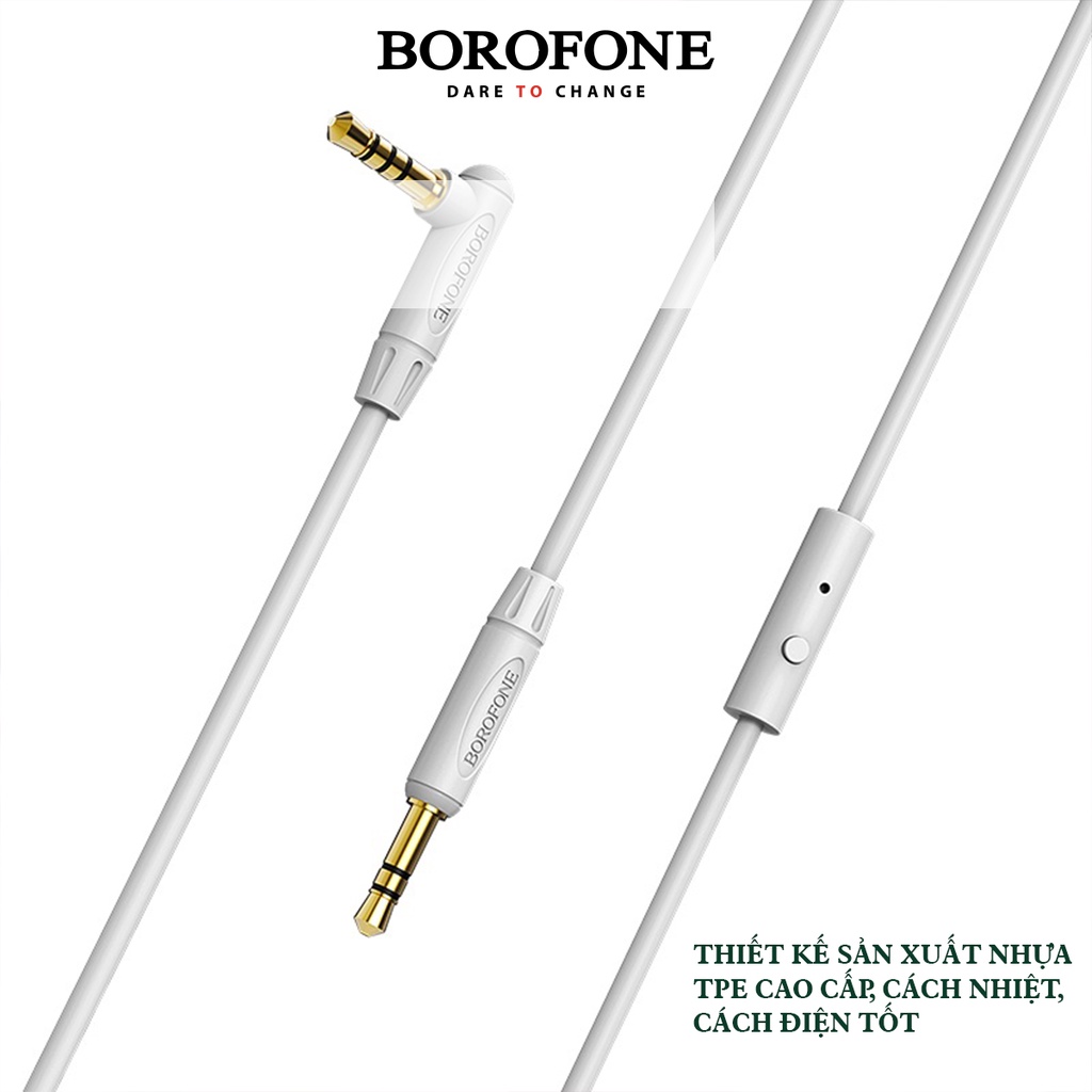 Cáp truyền dữ liệu/kết nối âm thanh BOROFONE AUX BL5 có mic - AK Mobile