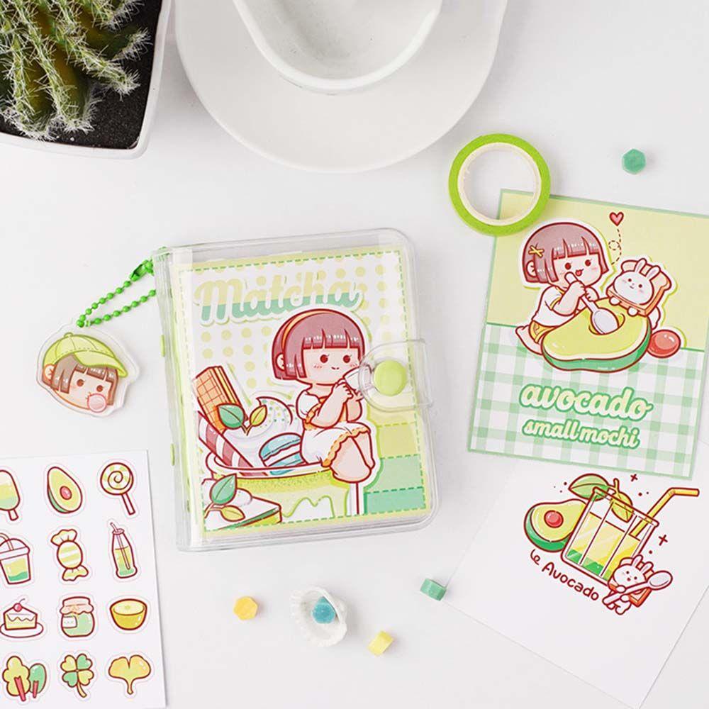 Quyển Sổ Ghi Chú Bỏ Túi Mini 3 Vòng Họa Tiết Hoạt Hình Dễ Thương