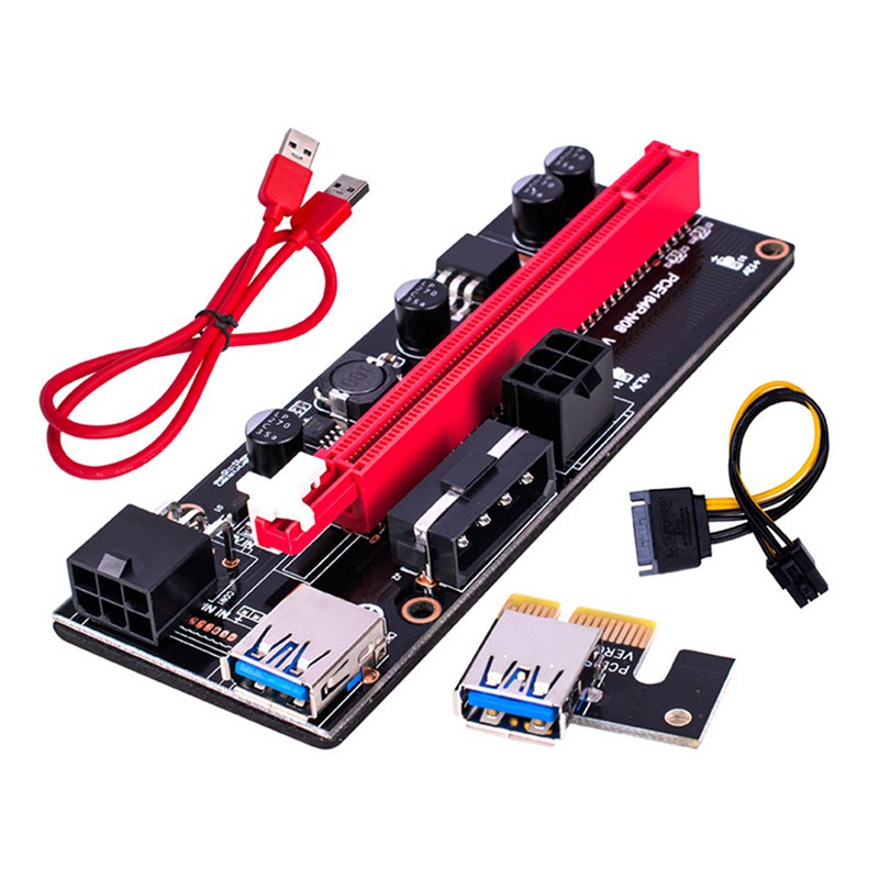 Set 6 Card Mở Rộng Ver009 Usb 3.0 Pci-E Ver009S 1x 4x 8x 16x 15pin Sang 6 Pin | BigBuy360 - bigbuy360.vn