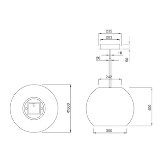 Máy hút mùi Malloca SPHERA CHROME I001C