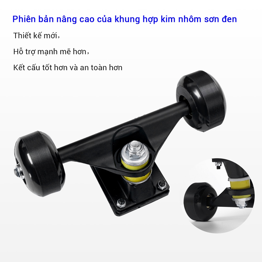 OneTwoFit  Nam và Nữ Teen dành cho Ván trượt người lớn 7 lớp gỗ Phong  ván trượt thể thao， Skateboard 80*20*13CM