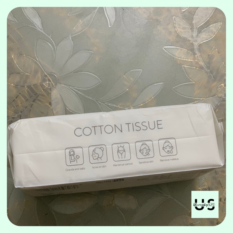 Khăn tẩy trang và lau mặt 2 trong 1 bằng Cotton không dệt dày dặn mềm mại sử dụng một lần Ulzzangshop520