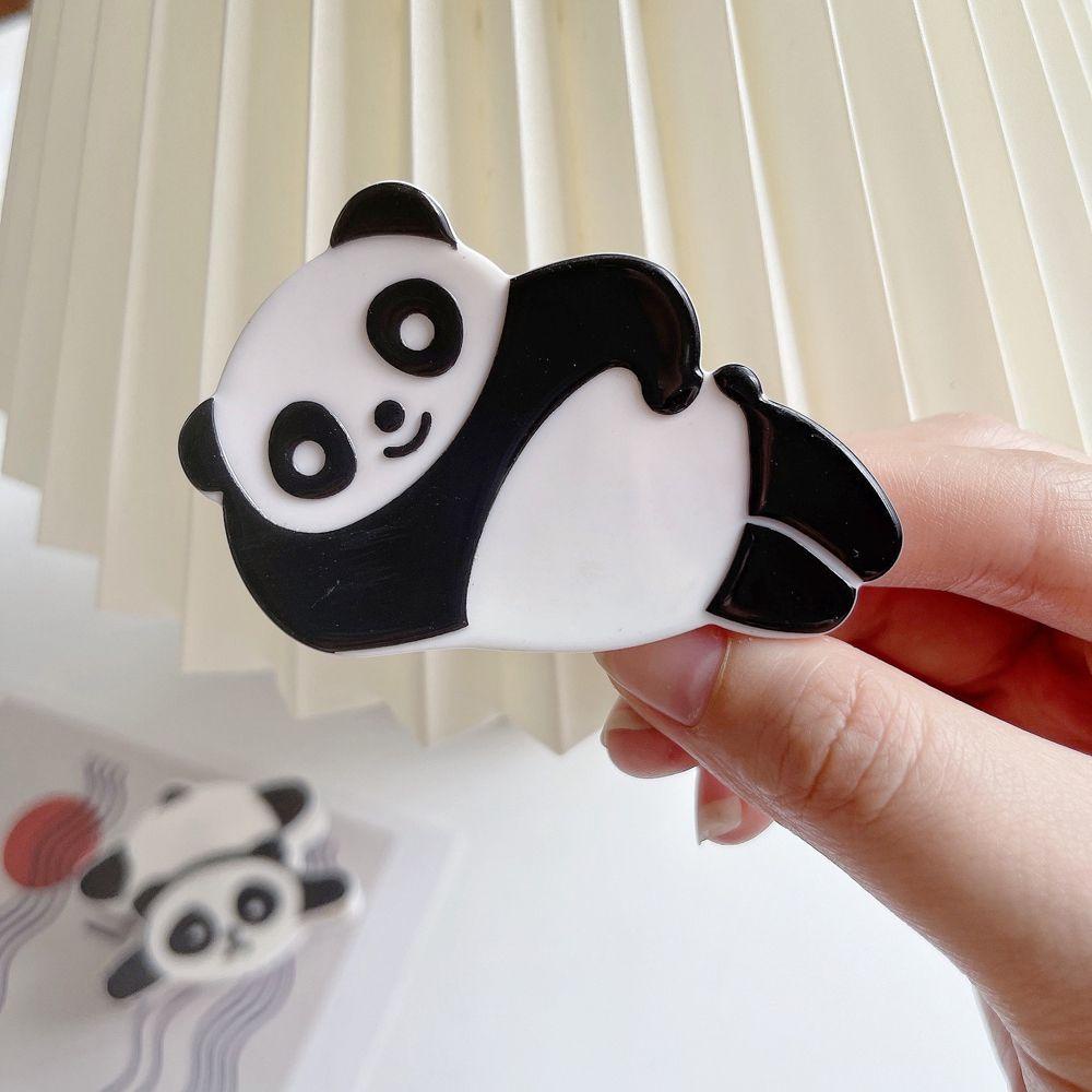 TWINKLE Kẹp Tóc Đuôi Ngựa Hình Gấu Trúc / Dưa Hấu / Dâu T