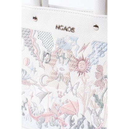 Túi xách NGAOS The Book Bag White - Medium Size