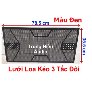 Lưới Loa Kéo 3 Tấc Đôi Màu Đen