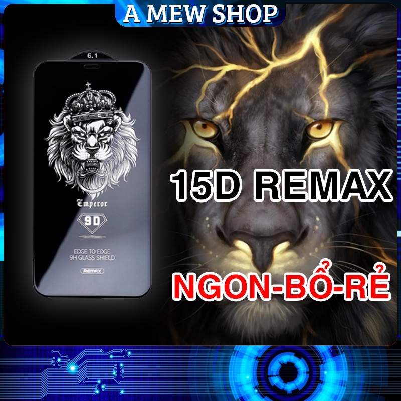 [GIÁ RẺ] Kính cường lực iphone Full Màn Bền Đẹp 15D REMAX 6/6plus/6s/6splus/7/7plus/8/8plus/x/xr/xs/xsmax/11/12/pro/prom