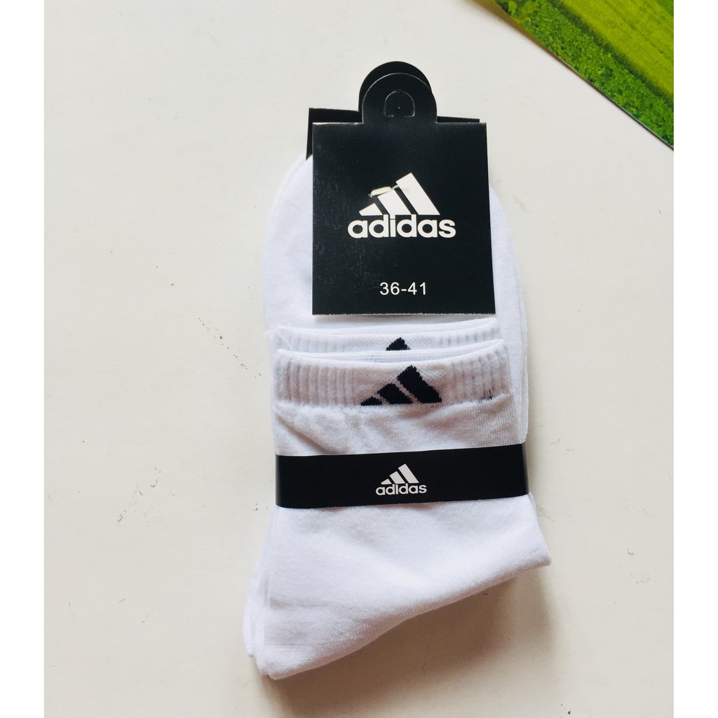 Vớ tất cổ cao Adidas chất liệu Cotton (VM 7)