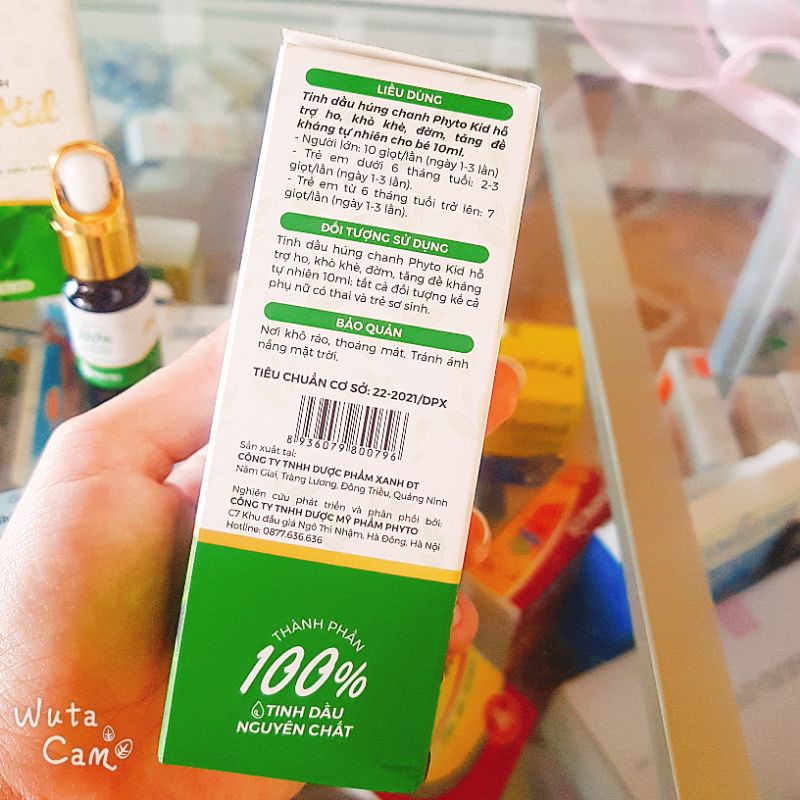 Tinh Dầu Húng Chanh Phyto Nguyên Chất 100%- Tăng Đề Kháng Cho Bé