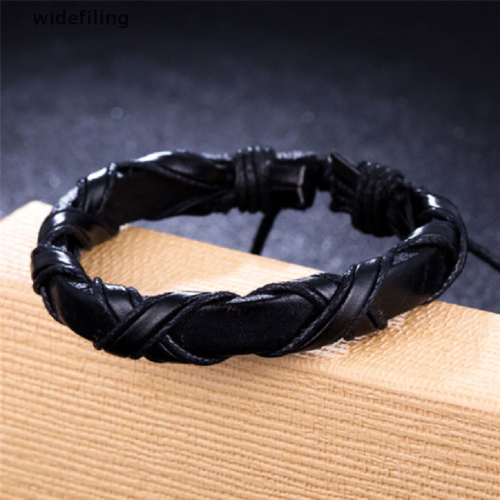Vòng Đeo Tay Bằng Da Handmade Có Thể Điều Chỉnh Kích Thước Dành Cho Nam Và Nữ