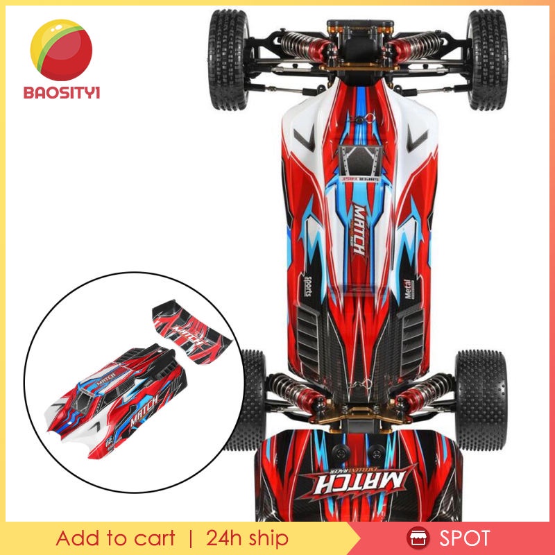 Phụ kiện vỏ thân và cánh gió cho xe hơi điều khiển từ xa Wltoys 104001 tỉ lệ 1/10