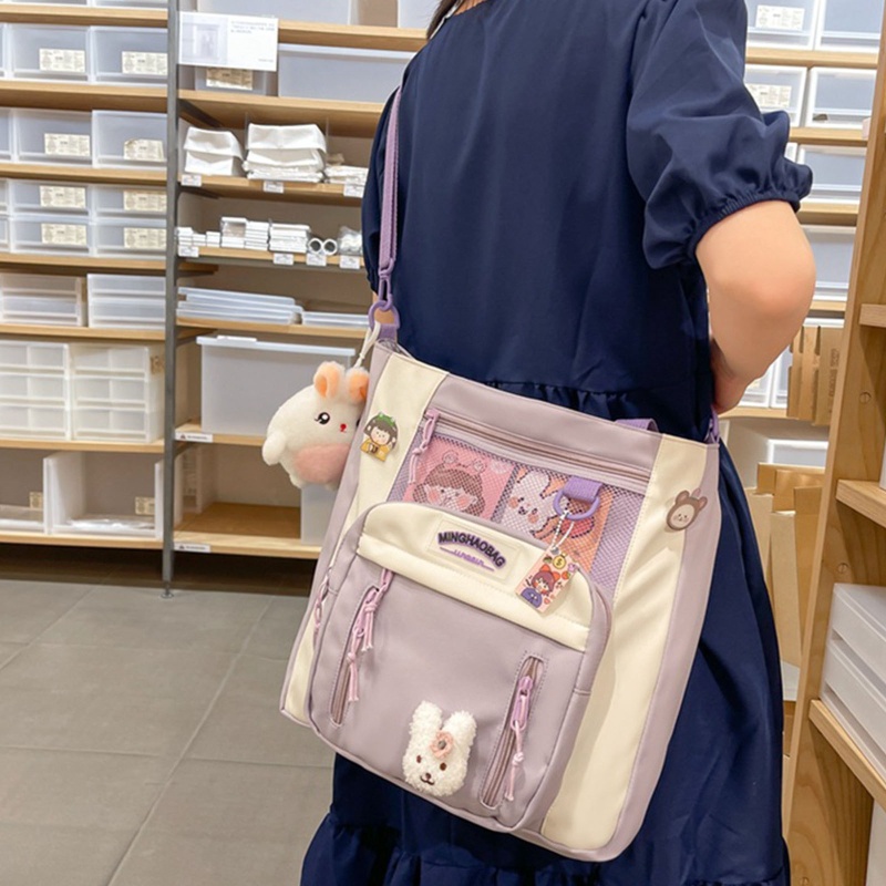 Túi Xách Nylon Sức Chứa Lớn Dễ Thương Cho Nữ
