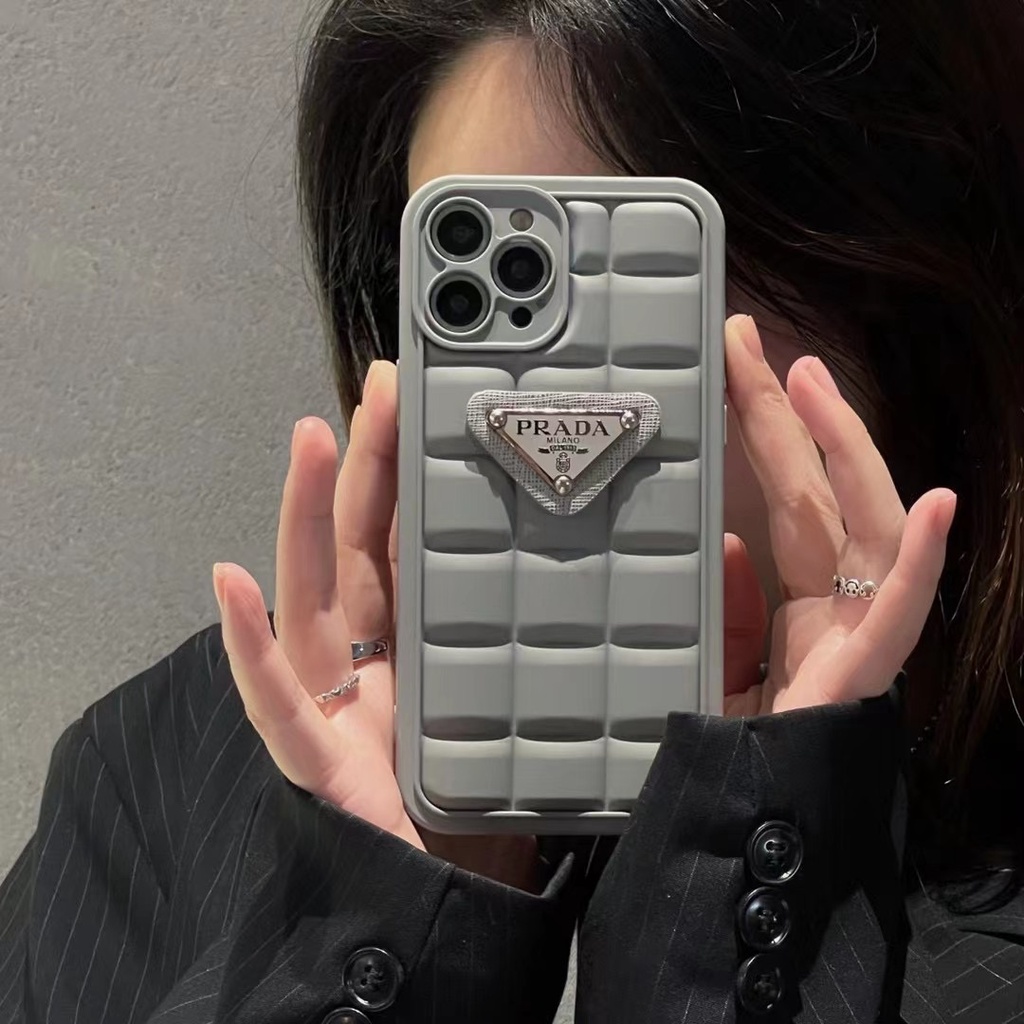 PRADA Ốp Điện Thoại imd Hình super man Màu Xám Cho iphone 15proamx 15pro 15 14 pro max 13 pro max 12 pro max 11 pro max xs max xr x