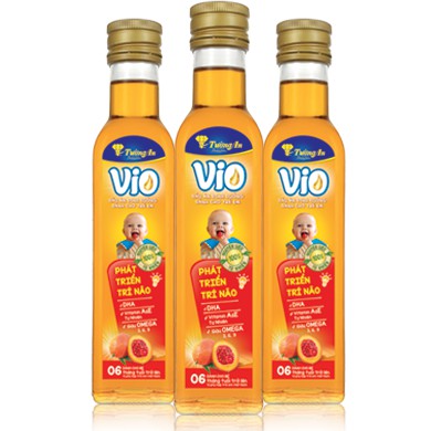 Thùng 12 chai dầu gấc cho bé Vio Extra Tường An chai 250ml