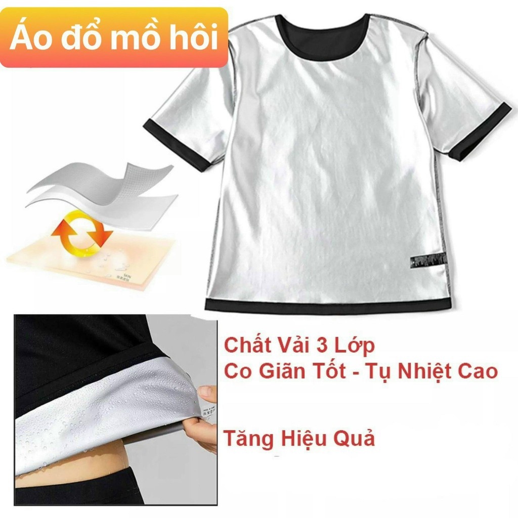 Siêu Hót - Áo Tập Sinh Nhiệt Tan Mỡ Đổ Mồ Hôi Giảm Mỡ Cực Nhanh,áo tập
