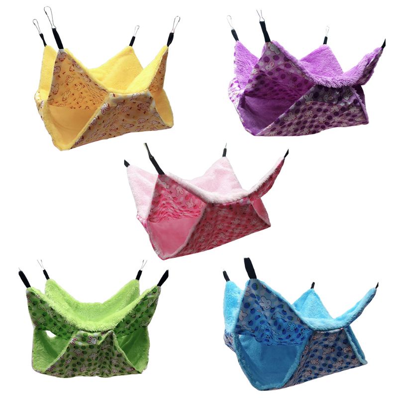 Võng Treo Hai Lớp Giữ Ấm Mùa Đông Cho Thú Cưng Nhỏ