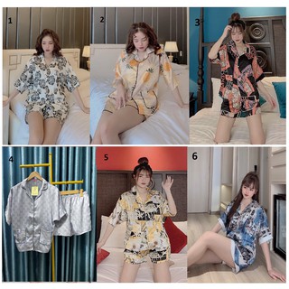 Đồ bộ lụa mới - satin tay cánh dơi quần đùi
