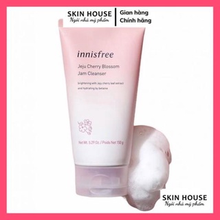 Sữa Rửa Mặt Dưỡng Ẩm, Sáng Da Innisfree Jeju Cherry Blossom Jam Cleanser 150g