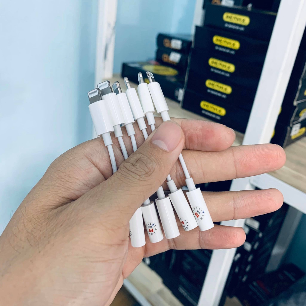 Jack chuyển tai nghe Lighning sang 3.5 chuẩn bóc máy, Hỗ trợ mic đàm thoại, âm thanh chất lượng cao