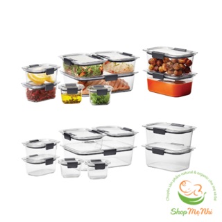 Rubbermaid Brilliance set hộp 18 món 9 hộp. Rubbermaid premier