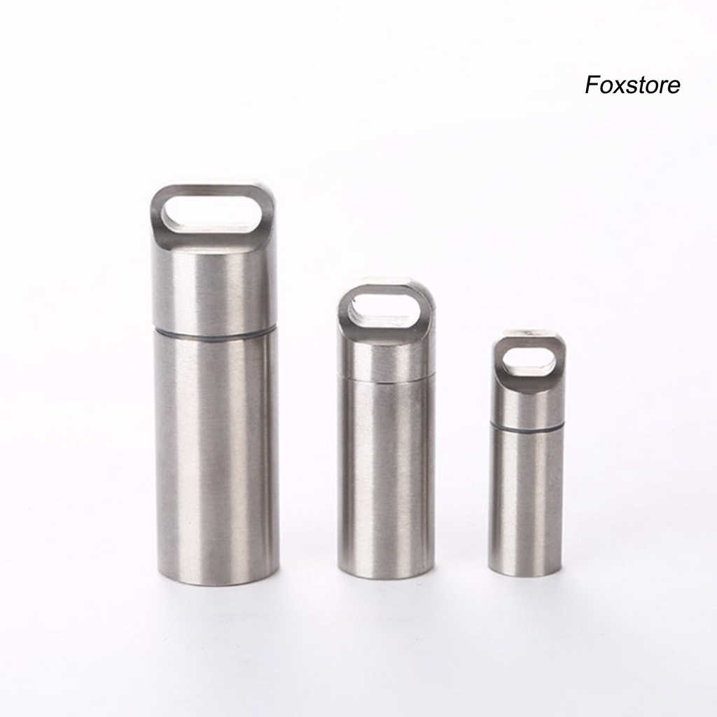 Hộp đựng thuốc mini bằng thép không gỉ chống thấm nước tiện dụng