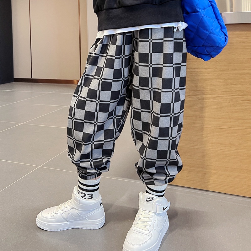 Quần thể thao YAOEENH ống rộng size 90-160cm thời trang mùa thu dành cho bé trai và bé gái