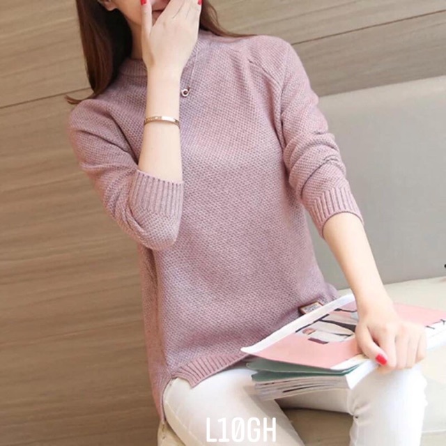 áo len xẻ vạt