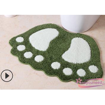 Thảm Lông Trải Sàn Hình Bàn Chân Sáng Tạo