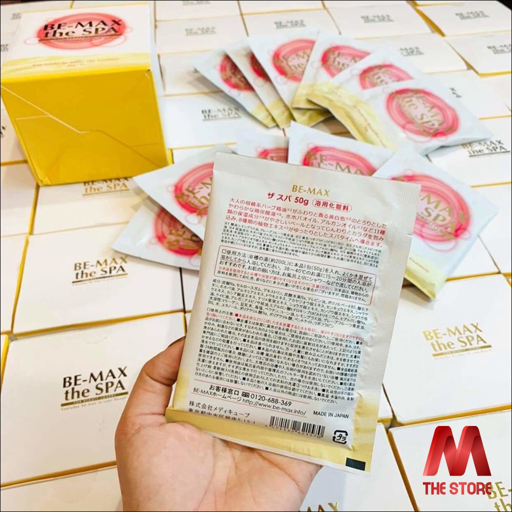 Bột tắm dưỡng trắng da Be Max gói 50g