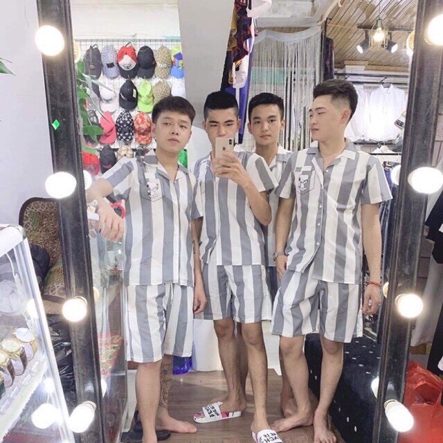❤ SIÊU ĐỘC LẠ CỰC XÌ NGẦU ❤ Bộ Tù Trưởng Kẻ Sọc Quần Áo Phạm Nhân Pizama Siêu Hot Của Năm | BigBuy360 - bigbuy360.vn