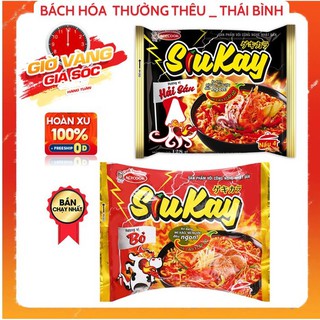 Mì tôm siêu Kay- mì cay 7 cấp độ Acecook (bò,hải sản)