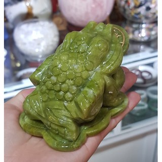 Thiềm thừ đá ngọc xanh size nhỏ (cóc ngậm tiền)